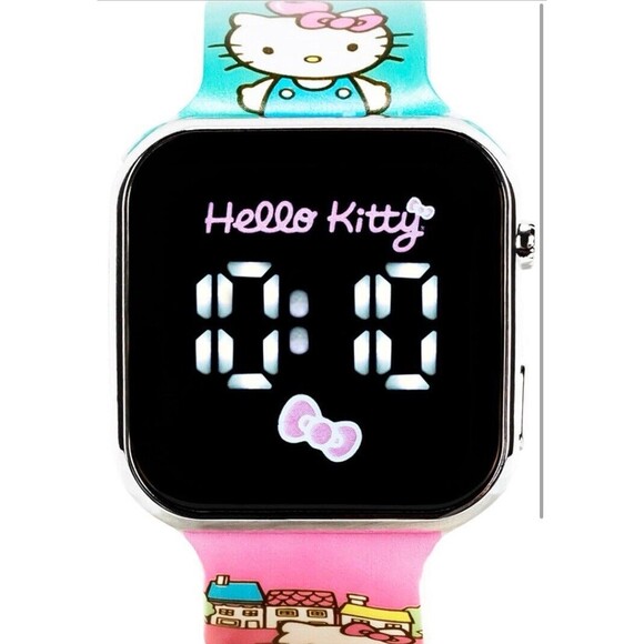 Hello Kitty Pastel Rainbow LED Wrist Watch Multi-Color - Picture 4 of 10